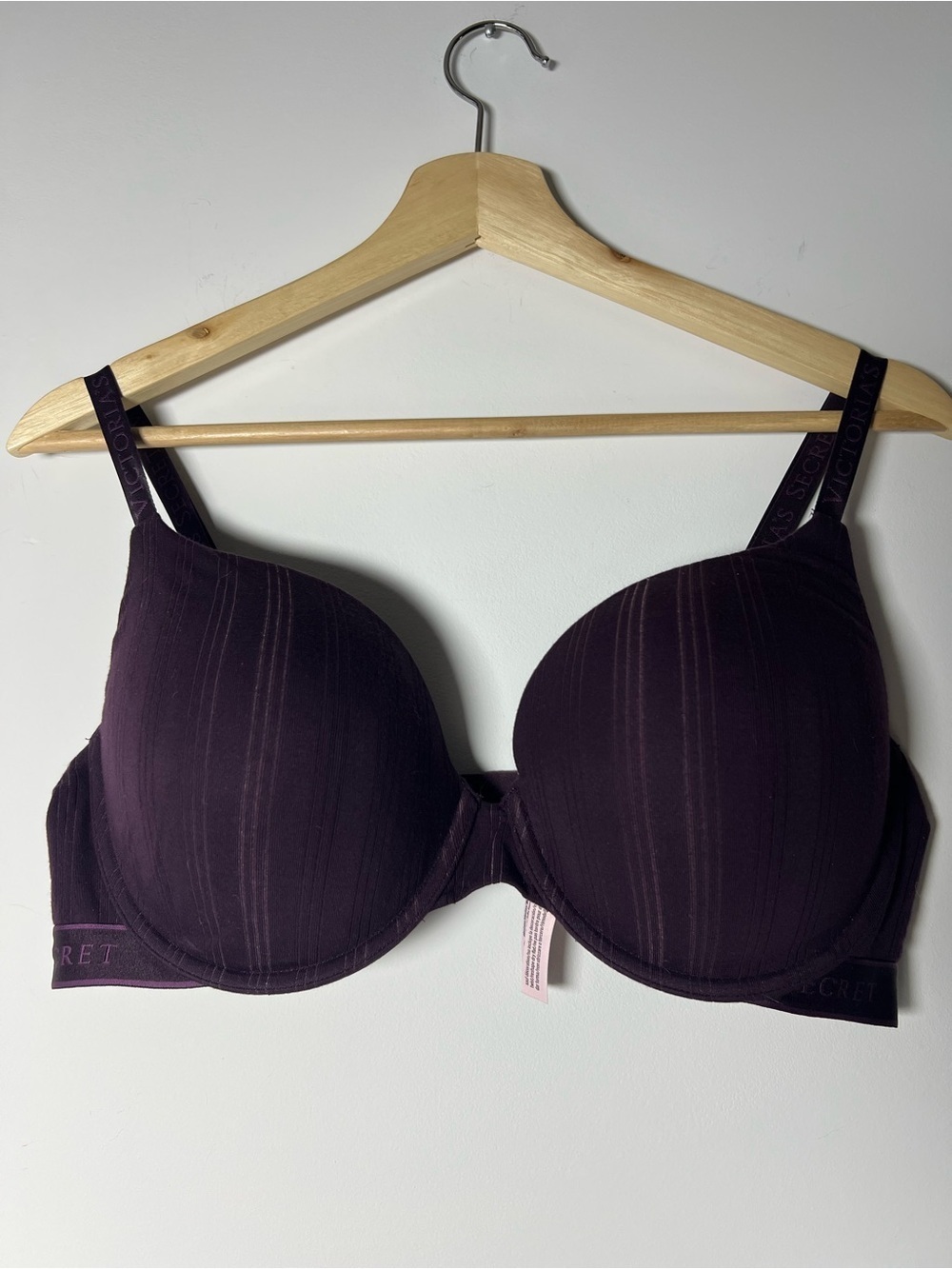 Victoria's Secret Deep Plum Molded Push-up T-Shirt Bra NEW